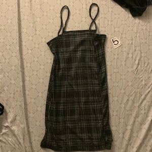 Flannel black dress